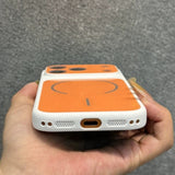 Color-blocked Magnetic Phone Case For iPhone