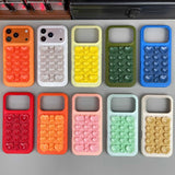 Color-blocked Suction Cup Liquid Silicone Phone Case For iPhone
