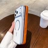 Large Window Magnetic Phone Case For iPhone