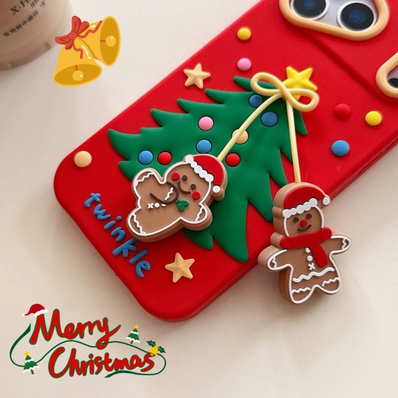 Christmas Tree-shaped Shockproof Phone Case For iPhone