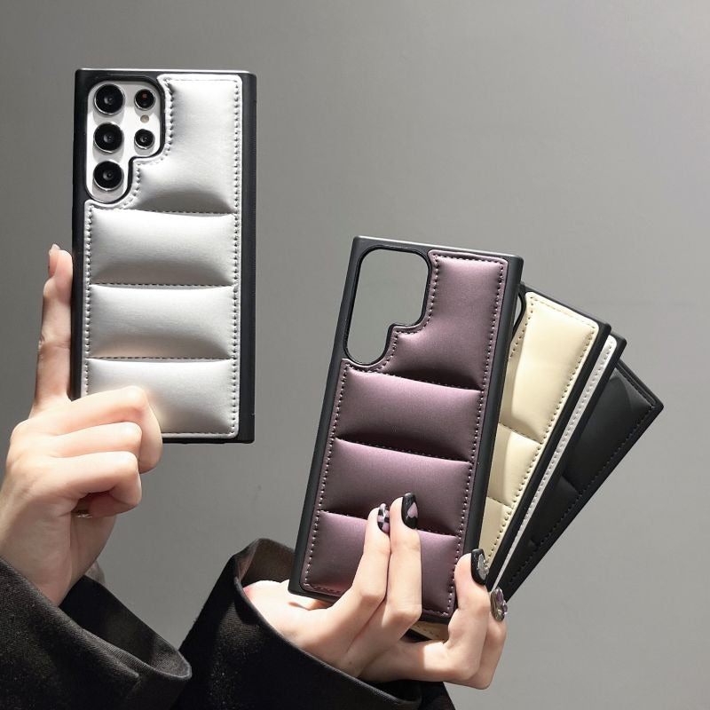 Airbag Down Jacket Protective Phone Case For Samsung