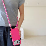 Braided Lanyard Phone Case For iPhone