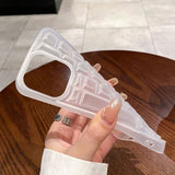 3D Keyboard Transparent Soft Phone Case For iPhone