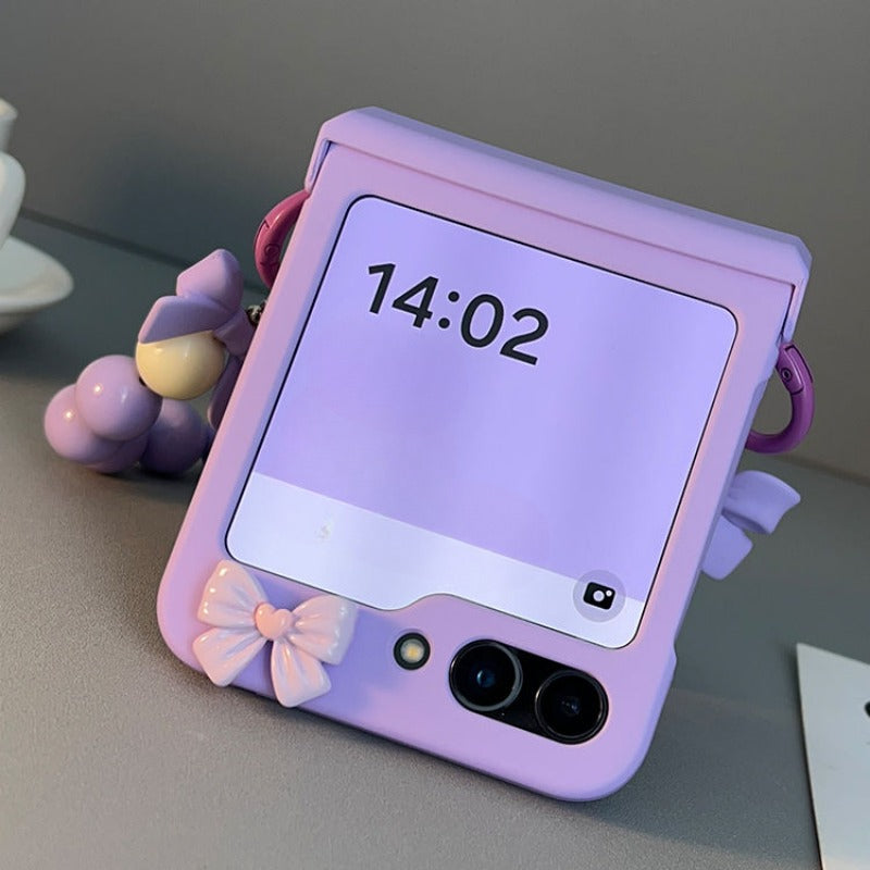 3 in 1 Hinged Full Package Mobile Phone Case For Samsung Z Flip
