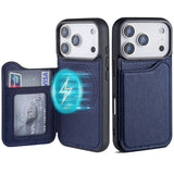Magnetic Leather Wallet Case Card Holder Phone Case For iPhone