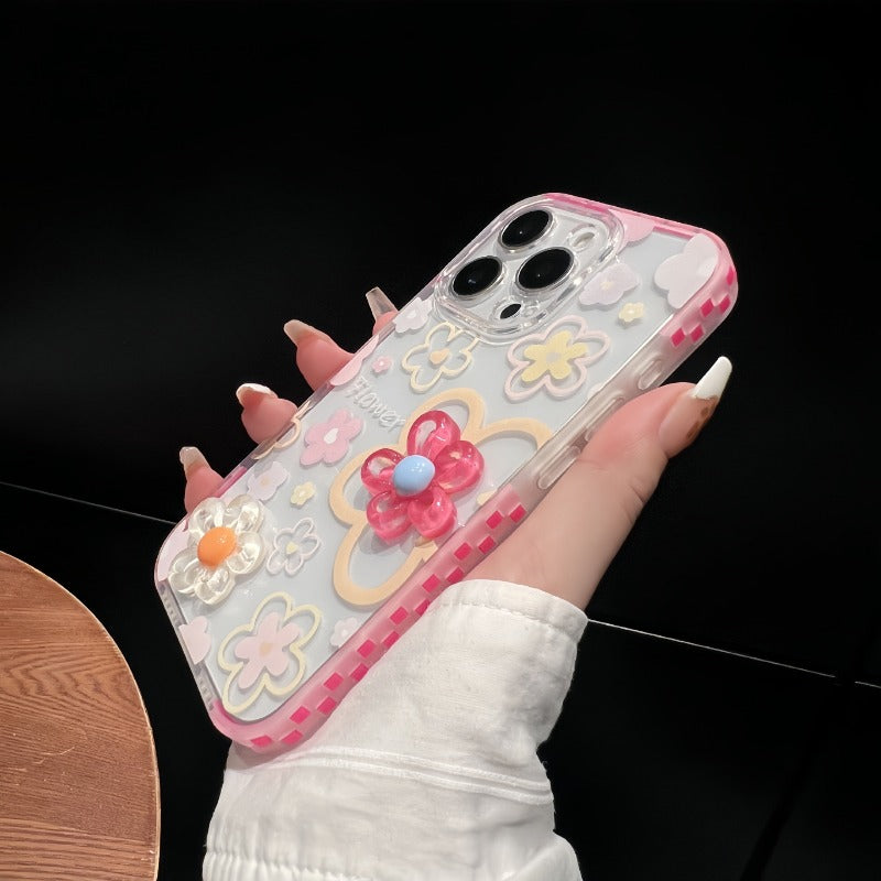 3D Flower Phone Case For iPhone