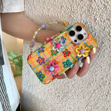 Colorful Lines Flower Phone Case For iPhone
