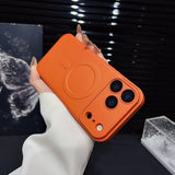 Fine Hole Lens Anti-collision Magnetic Phone Case For iPhone