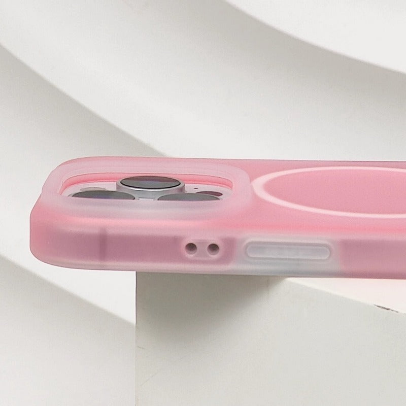 Jelly Color Magnetic Liquid Silicone Phone Case For iPhone