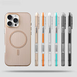 Corrugated Stripe Magnetic Phone Case For iPhone