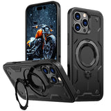 Armor Metal Ring Kickstand Back Case For iPhone