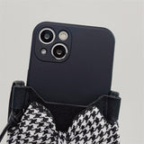 Bow Card Crossbody Phone Case For iPhone