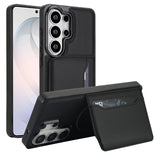 Magnetic Card-inserting Leather Phone Case For Samsung