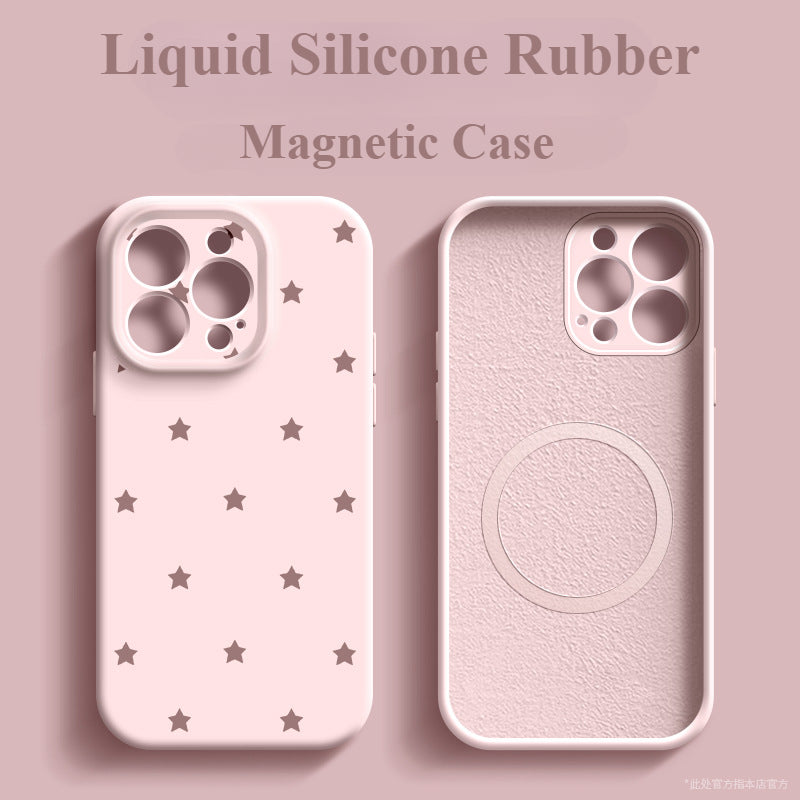 Liquid Silicone Magnetic Phone Case For iPhone