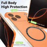 Matte Anti-Scratch Hard Magnetic Frameless Phone Case For iPhone