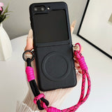 Simple Magnetic Phone Case For Samsung Z Flip 7 6 5 4 3