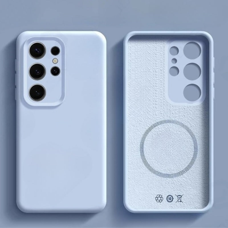 Original Liquid Silicone Magnetic Case For Samsung