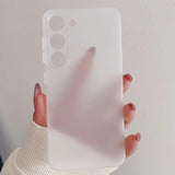 Ultra Thin Matte Armor Translucent Case For Samsung