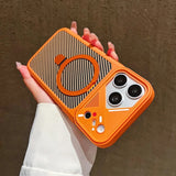 Plating Bracket Magnetic Case For iPhone
