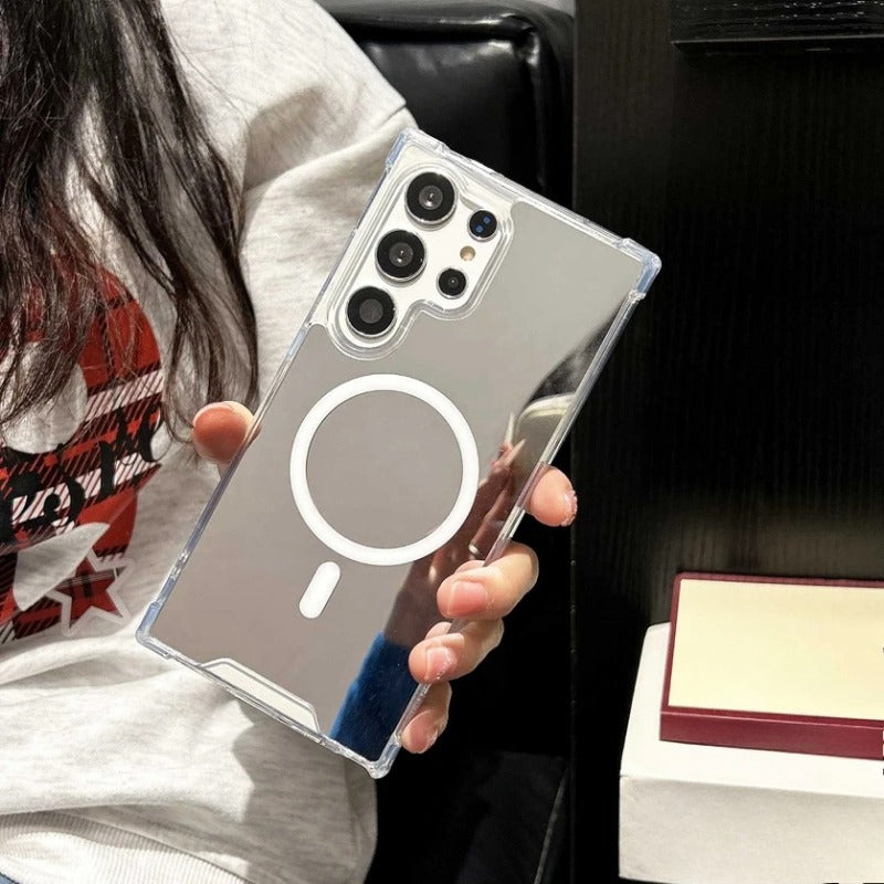 Make Up Mirror Magnetic Case For Samsung