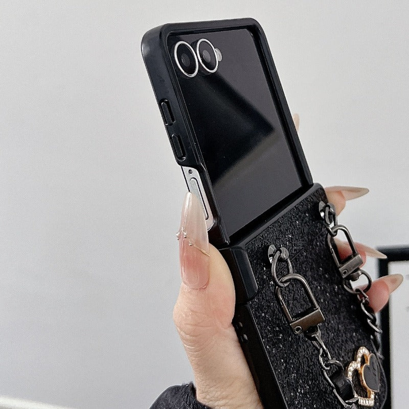 Heart Crossbody Phone Case For Samsung Z Flip 7 6 5 4 3