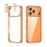 Electroplated Transparent Magnetic Phone Case For iPhone