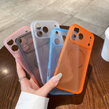 Ultra-thin Translucent Magnetic Phone Case For iPhone