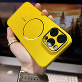 Thin Circle Magnetic Mobile Phone Case For iPhone