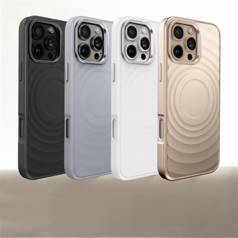 Wave Liquid Silicone Magnetic Phone Case For iPhone