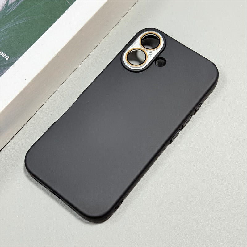 Liquid Silicone Lens Film Phone Case For iPhone