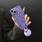 Romantic Purple Floral Phone Case For iPhone