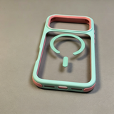 Two-in-one Color-blocked Drop-proof Acrylic Magnetic Phone Case For iPhone