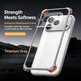 Metal Aluminum Alloy Frame Lens Protective Phone Case For iPhone