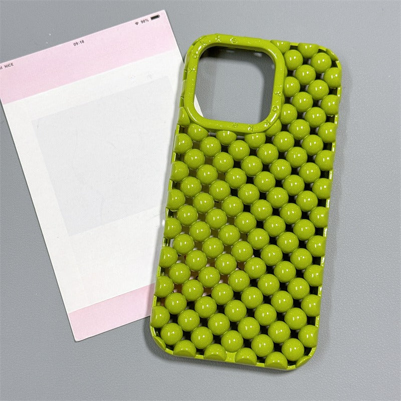 Summer Hollow 3D Pearl Phone Case For iPhone