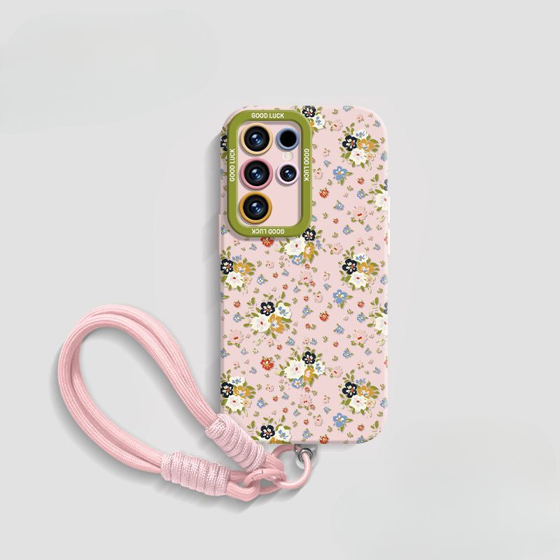 Floral Silicone Phone Case For Samsung