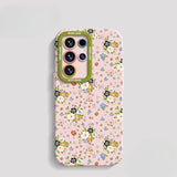 Floral Silicone Phone Case For Samsung
