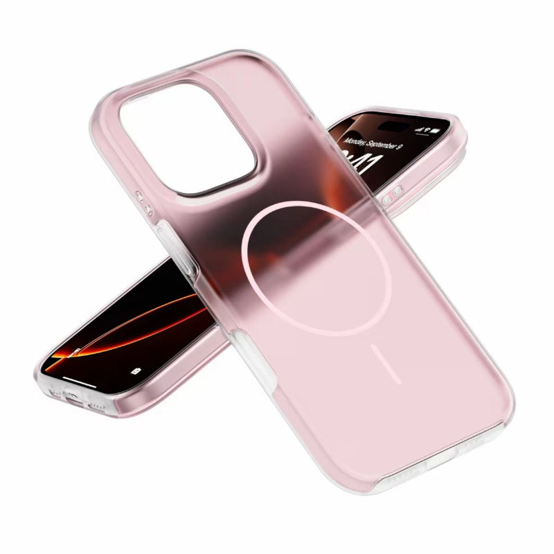 Jelly Color Magnetic Liquid Silicone Phone Case For iPhone