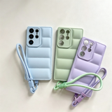 Down-filled Phone Case with Wrist Strap For Samsung