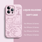 Liquid Silicone Soft Case For iPhone