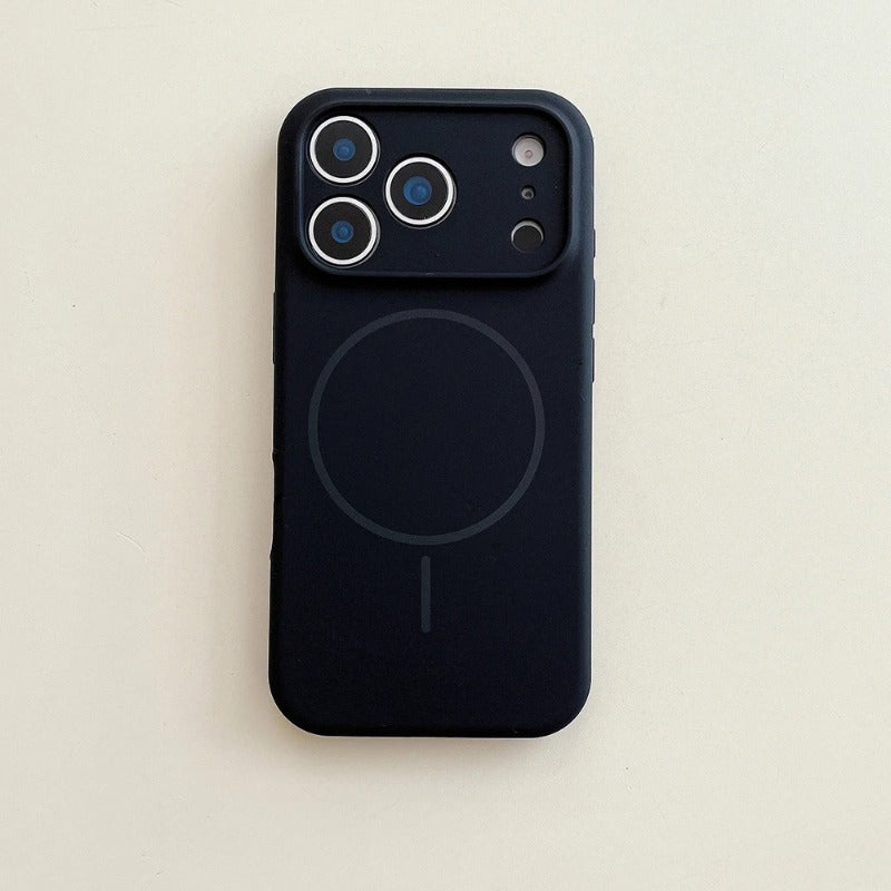 Liquid Silicone Magnetic Charging Phone Case For iPhone