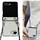 Heart Crossbody Phone Case For Samsung Z Flip 7 6 5 4 3
