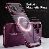 Ultra Thin Frameless Plating Phone Cases For iPhone
