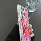 Oil painting flower phone case For Samsung