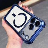 Plating Matte Acrylic Magnetic Case For iPhone