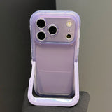 Invisible Stand Transparent Drop-Proof Phone Case For iPhone