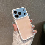 Color-blocked Shockproof Frosted Phone Case For iPhone