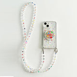 Colorful Polka Dot Magnetic Lanyard Phone Case For iPhone