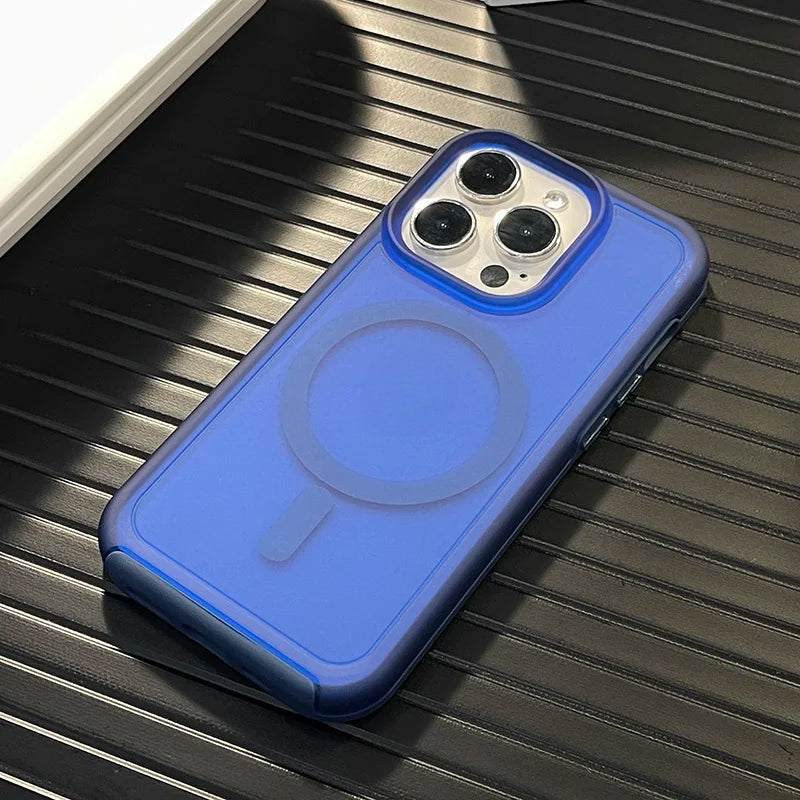 Neon Color Wireless Charging Magnetic Case For iPhone