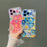 Flower-shaped Epoxy Phone Case For iPhone