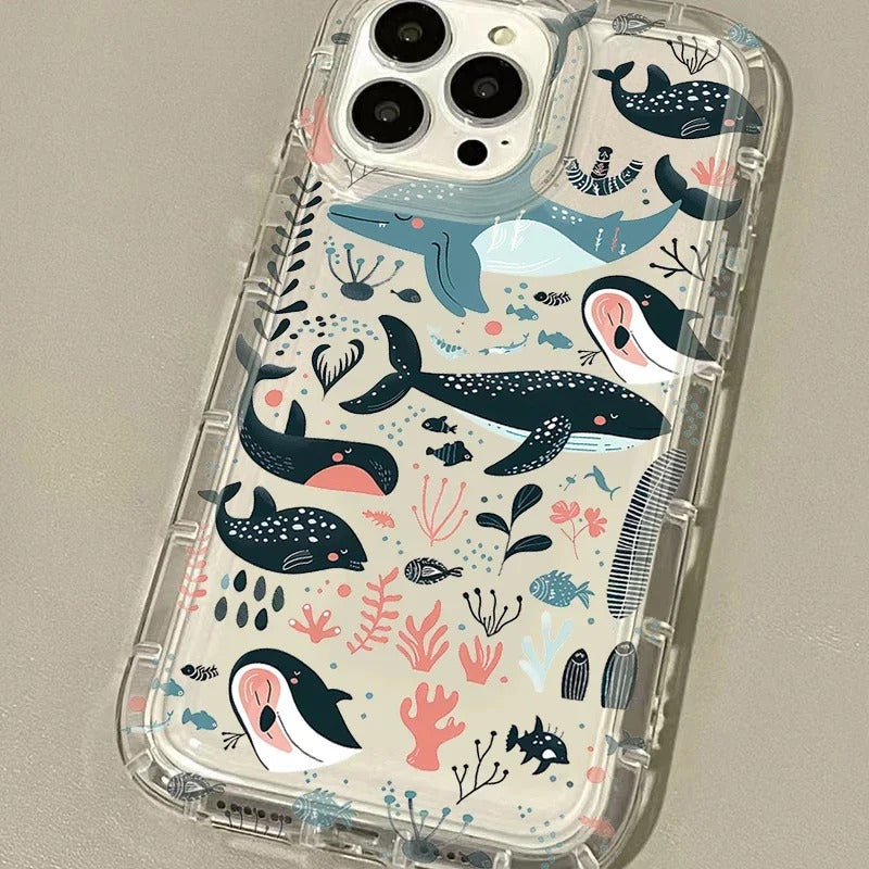 Colorful Clear Phone Case For iPhone